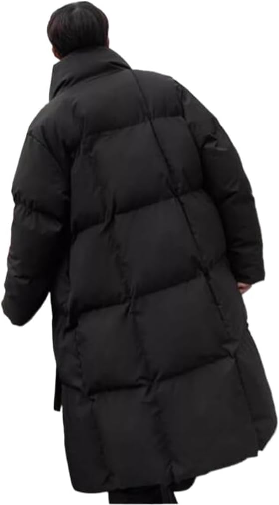 VIDI Casual Down Jacket Winter Thick Medium And Long Men's Warm Cotton Coat