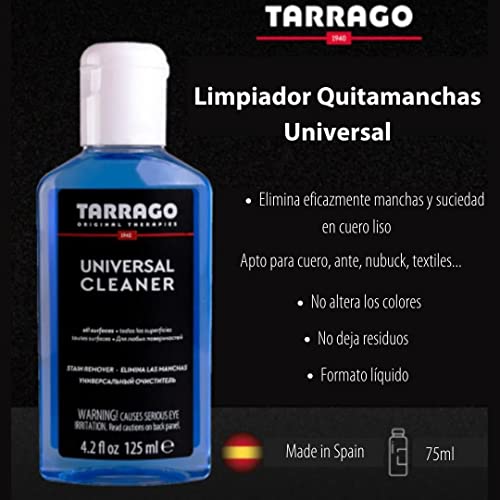 Tarrago | Universal Cleaner 125 ml | Líquido Limpiador Universal Marroquinería y Tapicería | Limpiador para Cuero, Ante, Nobuck y Textil | Incoloro | Apto para Todas las Superficies | Elimina Manchas - imagen 3