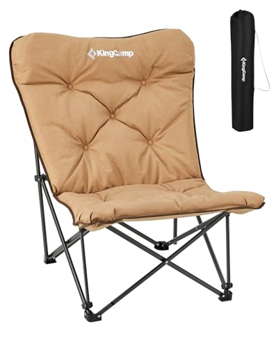 KingCamp Campingstuhl faltbar leicht Camping Stuhl XXL gepolster bequem hochlehner Gartenstuhl campingstuhl mit Tasche Relaxsessel für Camp Garten Balkon Strand Outdoor Butterfly Campingstuhl,Khaki KingCamp Campingstuhl faltbar leicht Camping Stuhl XXL gepolster bequem hochlehner Gartenstuhl campingstuhl mit Tasche Relaxsessel für Camp Garten Balkon Strand Outdoor Butterfly Campingstuhl,Khaki