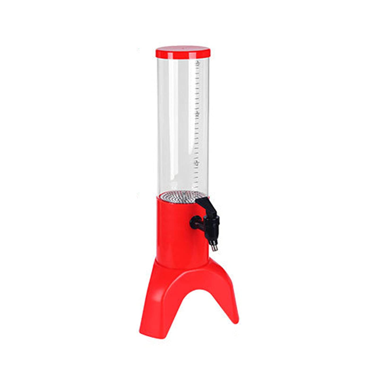 MU Birra Torre, Birra Birra Dispensatori Luminosa Tower Tower Birra Draft Creativo Birra da 3 Litri Banele Succo Drink Drink Bar Party Dispenser,Rosso,5L.
