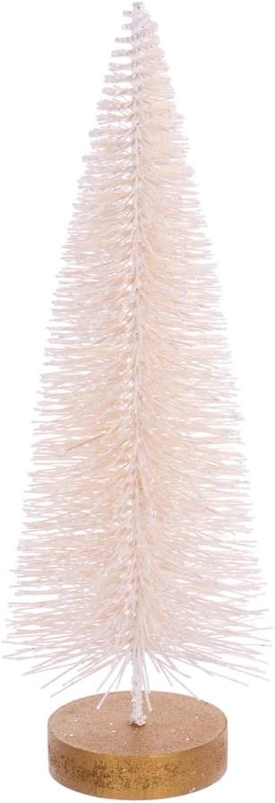 Vickerman 8"-10"-12" Cream Sisal Bottle Brush Tree Set, Set of 3