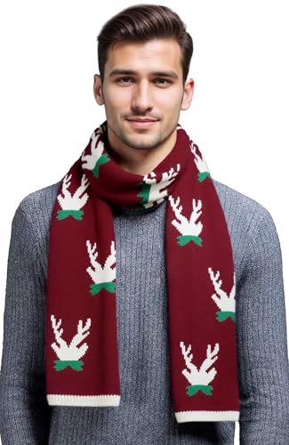 Bufanda de Navidad FEOYA de punto unisex para el invierno 2