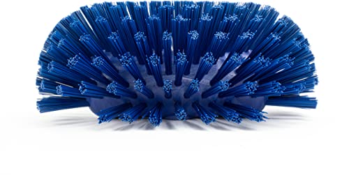 Image of SPARTA Tank and Kettle Scrub Brush Heavy-Duty Tile Brush, Color-Coded and Handle Compatible (Sold Separately) for Optimal Access In Spacious Containers, Plastic, 5.5 X 9.5 Inches, Blue