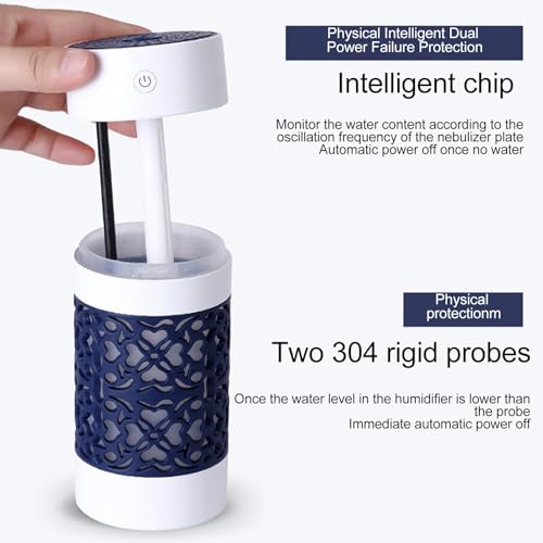 Humidificador pequeño USB para auto de 250 ml con luz LED miniatura 7