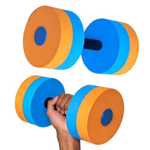 Pesas Acuáticas para Ejercicio en Piscina - Herramienta de Espuma EVA de Alta Densidad | Equipo de Gimnasia Acuática - Para Fortalecimiento Manos Brazo Actividades Submarinas Adultos Seniors