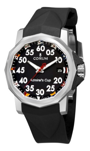 Corum Men's 08296020/F371 Admirals Cup Competition 40 Black Dial Watch