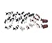 Hiawbon Mini Colorful Cattle Model for Adults, 20 Pcs Cattle HO Scale 1:87 Plastic Cow Model for Outdoor Decorations