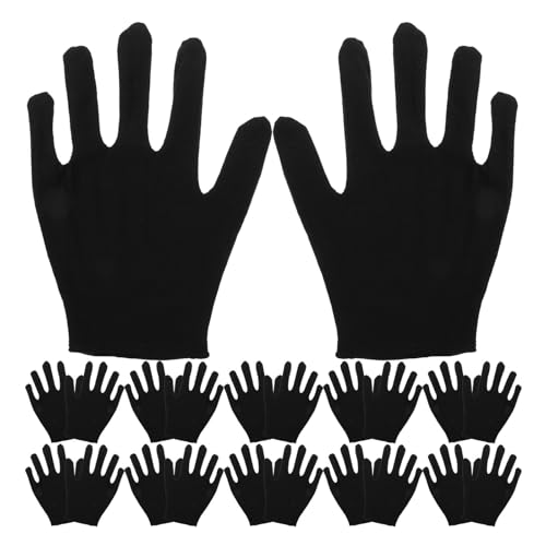 Guantes de algodón negros BETOOKY para trabajo de interior y seguridad laboral