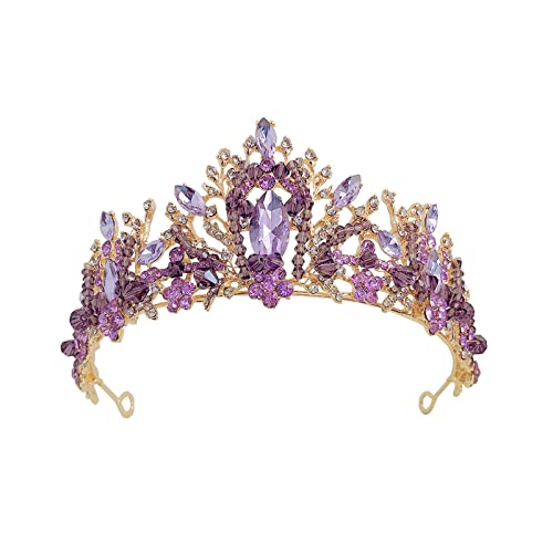 Rhinestones Crown Bride Tiara Decor for Wedding Party Prom Decorati