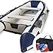 Schlauchboot 3,30 m für 5+1 Personen - 330 x 155 cm, max 566 kg, bis 15 PS, Alupaddel, Aluboden, Fußluftpumpe, Zubehör, PVC - Motorboot, Ruderboot, Paddelboot, Angelboot, Gummiboot, Freizeitboot