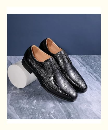 Authentic Crocodile Skin Businessmen Formal Dress Shoes Genuine Real True Alligator Leather Office Male Brock Oxford Shoes2
