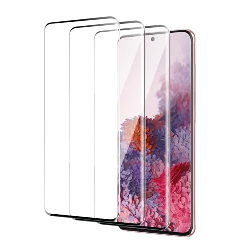 QZYWIKA Screen protector 3D for samsung galaxy s20 3 Pack tempered glass 9H hardness HD screen Bubble-free Scratch-resistant Impact-resistant