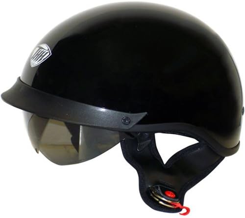 THH Helmets T-72 Motorcycle Helmet (Black, Medium)
