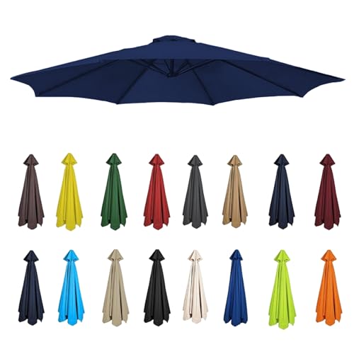 Replacement Parasol Canopy for Umbrellas, Fits 6-8 Ribs, Compatible with 2m to 3.5m Frames, Durable Canvas Canopy