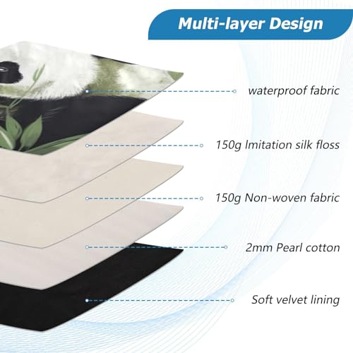 Funda para portátil con diseño panda para laptops de 13 a 14 pulgadas miniatura 4