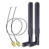 Bingfu Dual Band WiFi 2.4GHz 5GHz 5.8GHz 8dBi RP-SMA Mannelijke Antenne & 25cm U.FL IPX IPEX MHF4 naar RP-SMA…