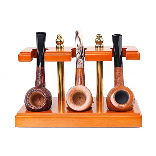 Présentoir à pipes en bois pour 3 pipes support universel de table