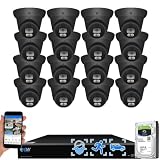 GW Security 16 Channel 4K Fulltime Color Night Vision PoE AI...