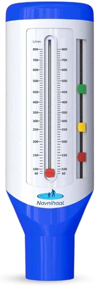 Navnihaal™ Breath-O-Meter Peak Flow Meter, White