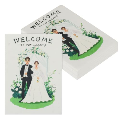 Cadeaux de mariage uniques pour invités avec le lot de 20 cartes à planter nulala