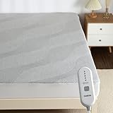 STARBEDIA Heated Mattress Pad Twin Size, Soft Breathable Electric Mattress Pad with 5 Heat Settings & 10 Hours Auto Shut-Off, Deep Pocket Electric Heating Bed Warmer with Overheat Protection