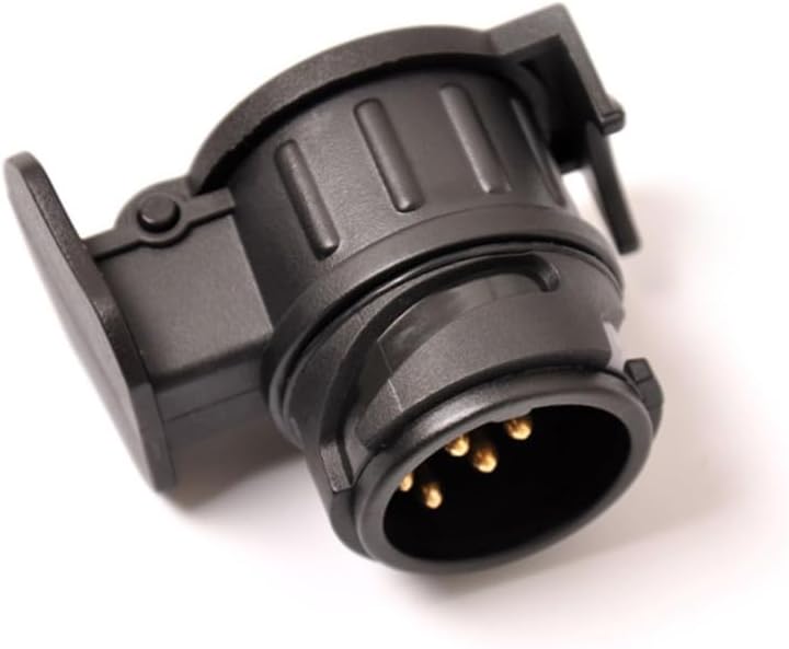 Gatuida Pcs Trailer Adapter Pin to Pin v Rv Connector Weatherproof Spring Locking Flap for Easy Connect