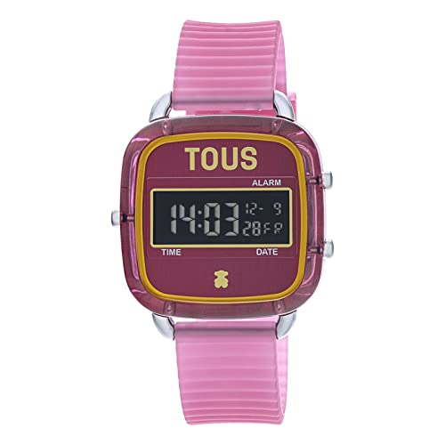 Tous Reloj Digital De Policarbonato Con Correa De Silicona Fucsia D-Logo Fresh Tous Reloj Digital De Policarbonato Con Correa De Silicona Fucsia D-Logo Fresh