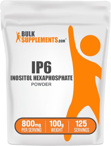 BulkSupplements.com IP6 Powder - Inositol Hexaphosphate IP6 Supplement - Inositol Supplement for Immune Support Gluten Free 800mg per Serving 100g (3.5 oz) (Pack of 1)