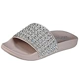 skechers pantolette reggae Riesige Strass-Duschrutsche Skechers Damen POP UPS Femme Glam Sandale, Blsh, 20 EU