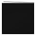 Pioneer MB10CB-F/BK 12 Inch by 12 Inch Postbound Fabric Frame Cover Memory Book, Black
