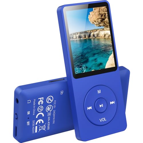 AGPTEK 32GB Reproductor MP3 Bluetooth 5.3, MP3 con Altavoces,
