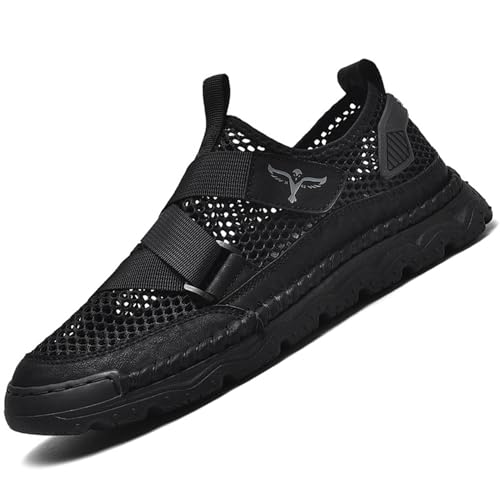 Men's Barefoot Hiking Sandals Quick Dry Breathable Mesh Lightweight Beach Fisherman Sandals for Summer Outdoor Training Water Walking Shoes