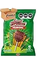 Vero Sandi Brochas Prendidas Spicy Watermelon Flavored Lollipops 40 Count Bag covered with chilli powder