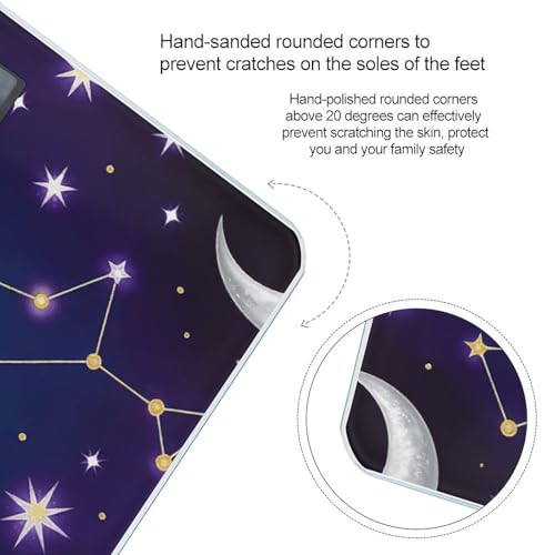 Báscula digital de baño con patrón celestial miniatura 4