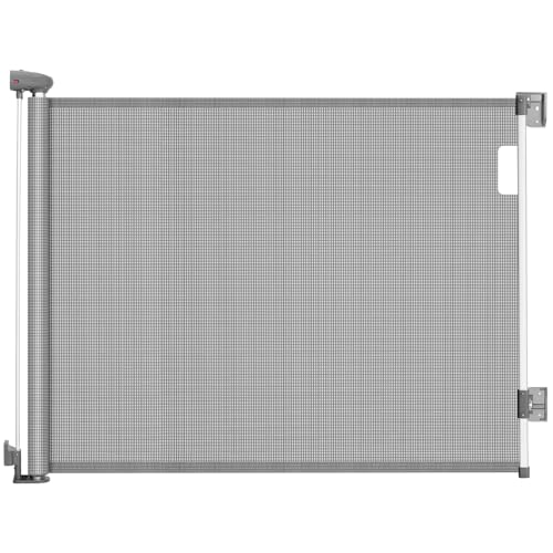 Ycozy Cancelletto Sicurezza per Bambini 140cm Estensibile Cancelletto Scale da Interno, Bisogno Perforazione, Barriera per Cani Porte, Esterno SG018