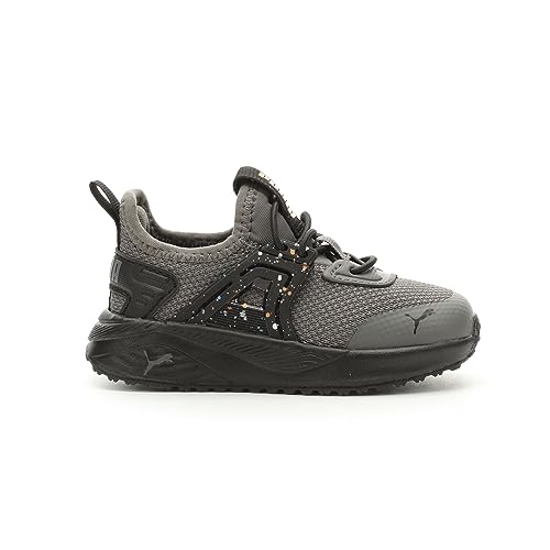 PUMA Puma Kids' Pacer 23 Confetti Alternate Closure Cool Dark Gray-Puma Black Little Kid 10.5