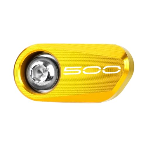 HUISI Fit for Kawasaki Z500 Ninja500 Ninja 500 Z SE ABS 2024 2025 Motorrad Aluminium Vorne Hinten Rad Sensor Schutz(Rear Wheel-Gold)