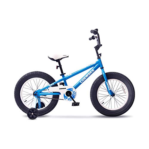 FOUJOY Kids Bike Fat Tire Bike Sporty Bicycle 16-18 Inch for 4-10 Years