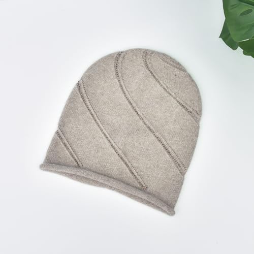 Gorro de mujer tejido de lana angora para otoño e invierno miniatura 5