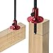 Wheel Marking Gauge, European Aluminum Alloy Scriber Woodworking Mortise Parallel Scribing Tool with Knurled Knob, Metric and Inch Scales