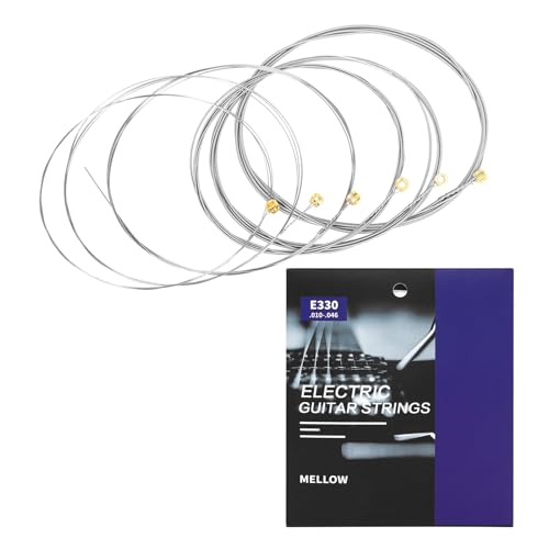 6Pcs 6-String Electric Guitar Steel String .010 .046 Guitar Strings Replacement For Beginners Performers Enduring