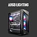 MSI MPG Velox 100R - Mid-Tower Gaming PC Case - Tempered Glass Side Panel - 4 x 120mm ARGB Fans - Liquid Cooling Support up to 360mm Radiator - Mesh Panel for Optimized Airflow