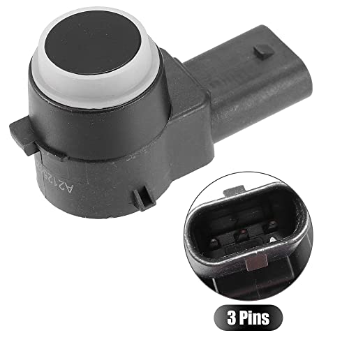 X AUTOHAUX 4pcs PDC Parking Assist Sensor 2125420018 for Mercedes-Benz A-Class, Black, 2.01''x1.10''x0.91'' - Image 4
