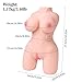 Soft Skin-Like Material, Realistic Lifelike Female Torso Mannequin, Full Body Adult Novelty Doll, Flexible Joints, with Discreet Packaging (3.46 lb Vibration)