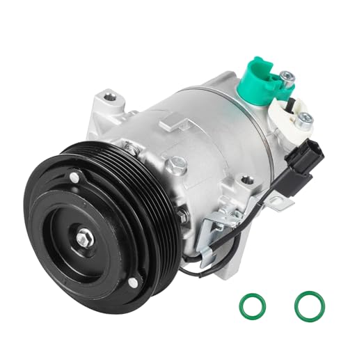 AC Compressor with A/C Clutch Fit for Hyundai Elantra 1.8L 2011-2013, Manual Temperature Control Only (NOT Automatic), for Kia Soul 2.0L 2012-2013, Replace CO 11304C, Air Conditioner, 2 pin