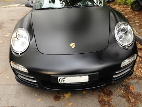 Image of VViViD Matte Black Vinyl Wrap Adhesive Film Air Release Decal Sheet (10ft x 5ft Extra-Large roll)