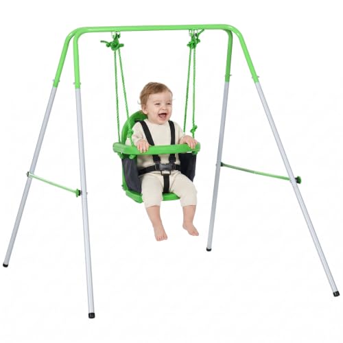 Outsunny Kids Swing Set Safety Seat Belt for Toddlers 6-36 Morths Green