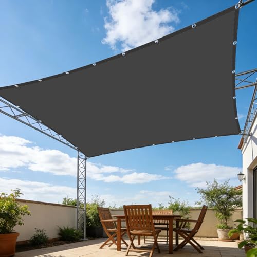Voiles ombrages à oeillets filet d'ombrage rectangle robuste 7,5 x 9 m