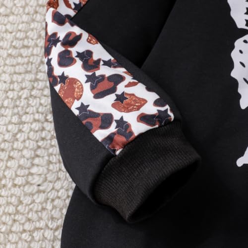 Image of Girls Clothes Fall Winter Toddler Outfits Leopard-print Hoodie Sweatshirt + Sweatpants 2 Piece Set 4-12 Years