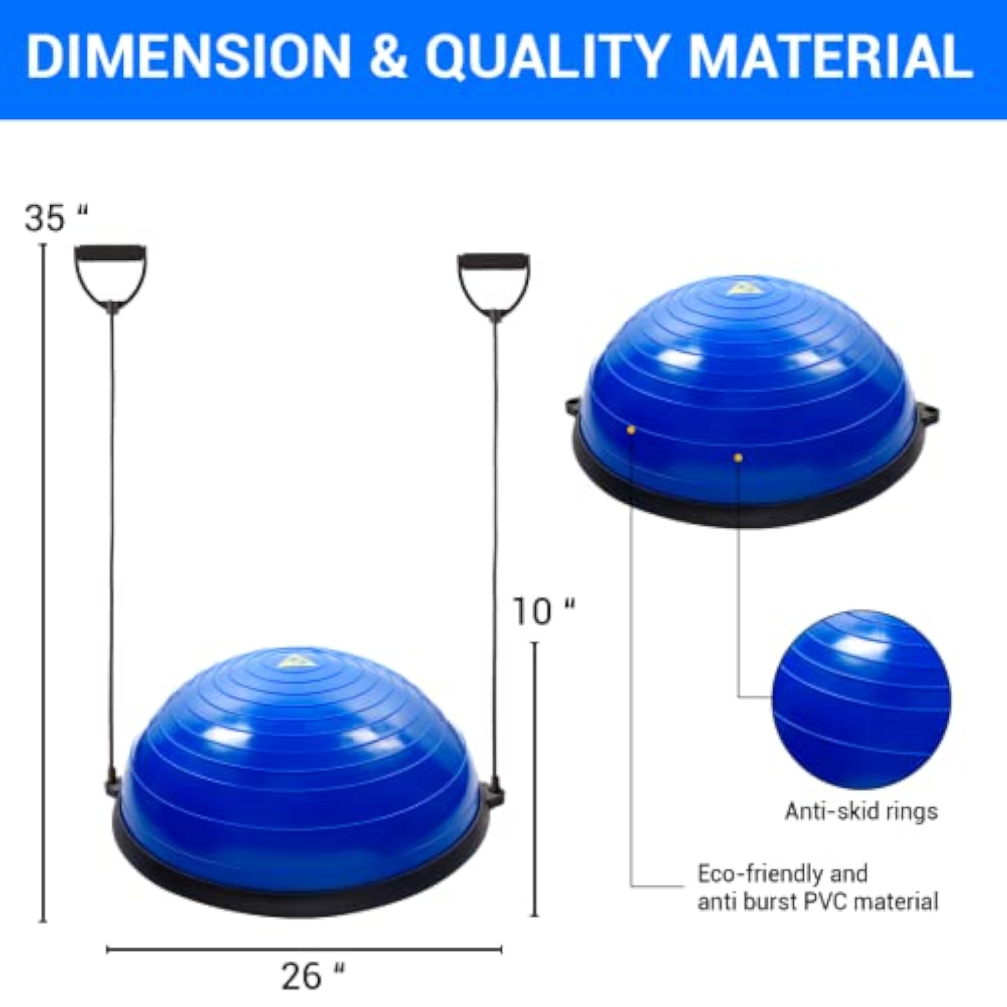 Half Ball Balance Trainer Yoga Platform